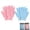 2 Pairs, variant on 3D Textured Five-Finger Exfoliating Bath Glove, Exfoliating Bath Gloves, Gentle Soft, Men & Women, Bath Shower
