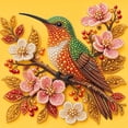thumbnail image 3 of DIY Hummingbird Branch Pearl Diamond Painting Art Kit with Frame | Pearl Beads Art Craft for Adults Beginner, Gemstone Diamond Dots Beads for Home Wall Decor (8*8inch), 3 of 6