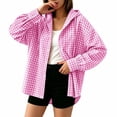 thumbnail image 2 of Hvogkswy UPF 50+ Sun Protection Shirts for Women Long Sleeve Hooded Linen Button Down Shirts Lightweight Breathable Oversized Summer Sun Shirt, 2 of 6
