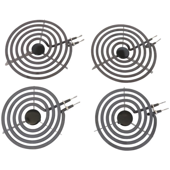 KITCHEN BASICS 101 4 Pack MP22YA Electric Range Burner Surface Element Replacement for Whirlpool KitchenAid Maytag Includes 2 8-Inch MP21YA & 2 6-Inch MP15YA 540331014,484783, TS5W8221,Y04000033