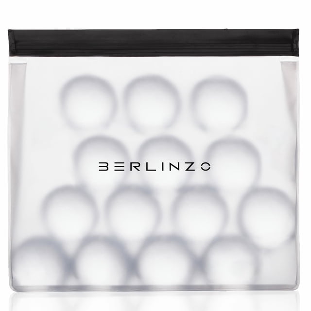 Bolsa reutilizable para almacenamiento de hielo Berlinzo, tamaño grande, sin BPA