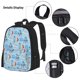 thumbnail image 3 of Balery Cartoon Rocket With Space Mochila escolar 3 en 1 para niños: mochila resistente con lonchera térmica y estuche para lápices. Mochila escolar para niños y niñas., 3 of 7