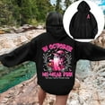 thumbnail image 4 of WEAIXIMIUNG Grey Sweatshirt Women's Stand Alone In October We Wear Witch Cancer Awareness Print Hoodie, 4 of 6