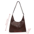thumbnail image 3 of LHSHID Shoulder Bag For Women Solid Color Crossbody Bag Minimalist Vegan Leather Tote Bag, 3 of 7