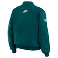 thumbnail image 3 of Women's WEAR by Erin Andrews Midnight Green Philadelphia Eagles Patch Full-Zip Bomber Jacket, 3 of 5
