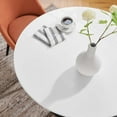 thumbnail image 7 of Modway Lippa 36" Round Lacquered MDF Wood Dining Table in Black/White, 7 of 7