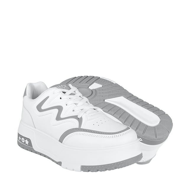 TENIS BLACK REPUBLIC MUJER PSM24122016 SIMIPIEL BLANCO
