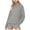 Grey, variant on vigerkar Women Polka Dot Hoodie Oversized Hooded Sweatshirt Long Sleeve Drop Shoulder Graphic Print Hoodies with Pocket (White, L)