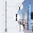 thumbnail image 3 of Cadena de postes de luz Xbrigh de 9 pies, paquete de 4 para uso en exteriores, 3 of 9