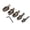Silver, variant on LAZIOEGR 5 Pcs Silver Woodworking Plane Cutter Set, Violin Thumb Planers Curved Sole Metal Brass Luthier Tool for DIY Violin Viola Cello Wooden Instrument Hand Making, Includes Allen Wrench