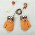 thumbnail image 6 of Winter Baby Newborn 0-3 Years Old Elastic Cute Cartoon Kids Gloves Thick Warm Knitted Mittens BLUE, 6 of 8