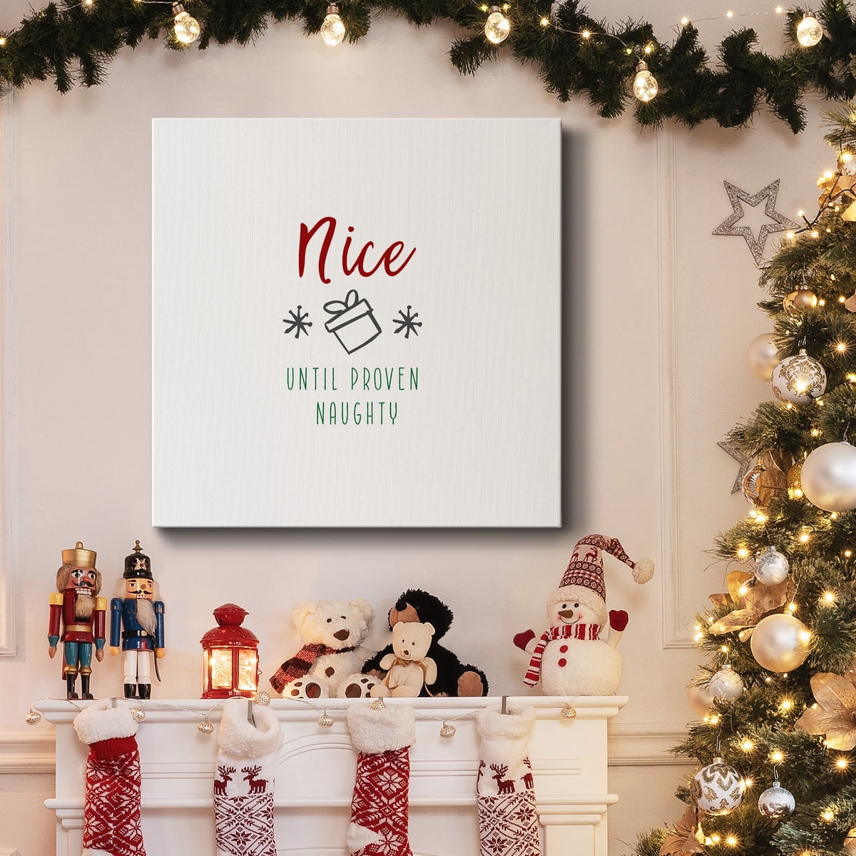 Navidad alegre - Premium Gallery Wrapped Canvas - Ready to Hang