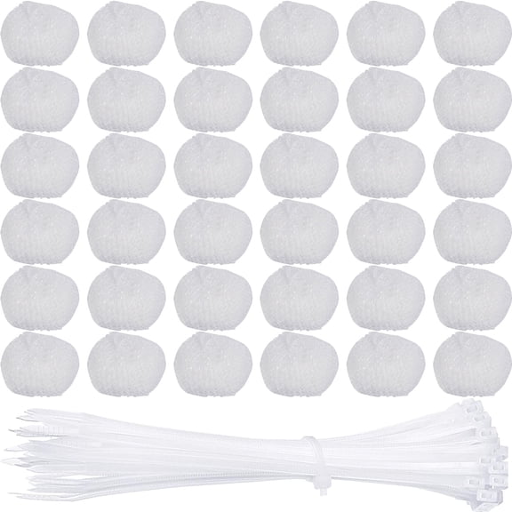 30 Pieces Nylon Lint Traps, Washing Machine Lint Fabric Mesh Snare, Washer Lint Catcher, Washer Hose Lint Traps, Washing Machine Lint Traps, Hose Screen Filter Catcher with 30 Pieces Cable Ties
