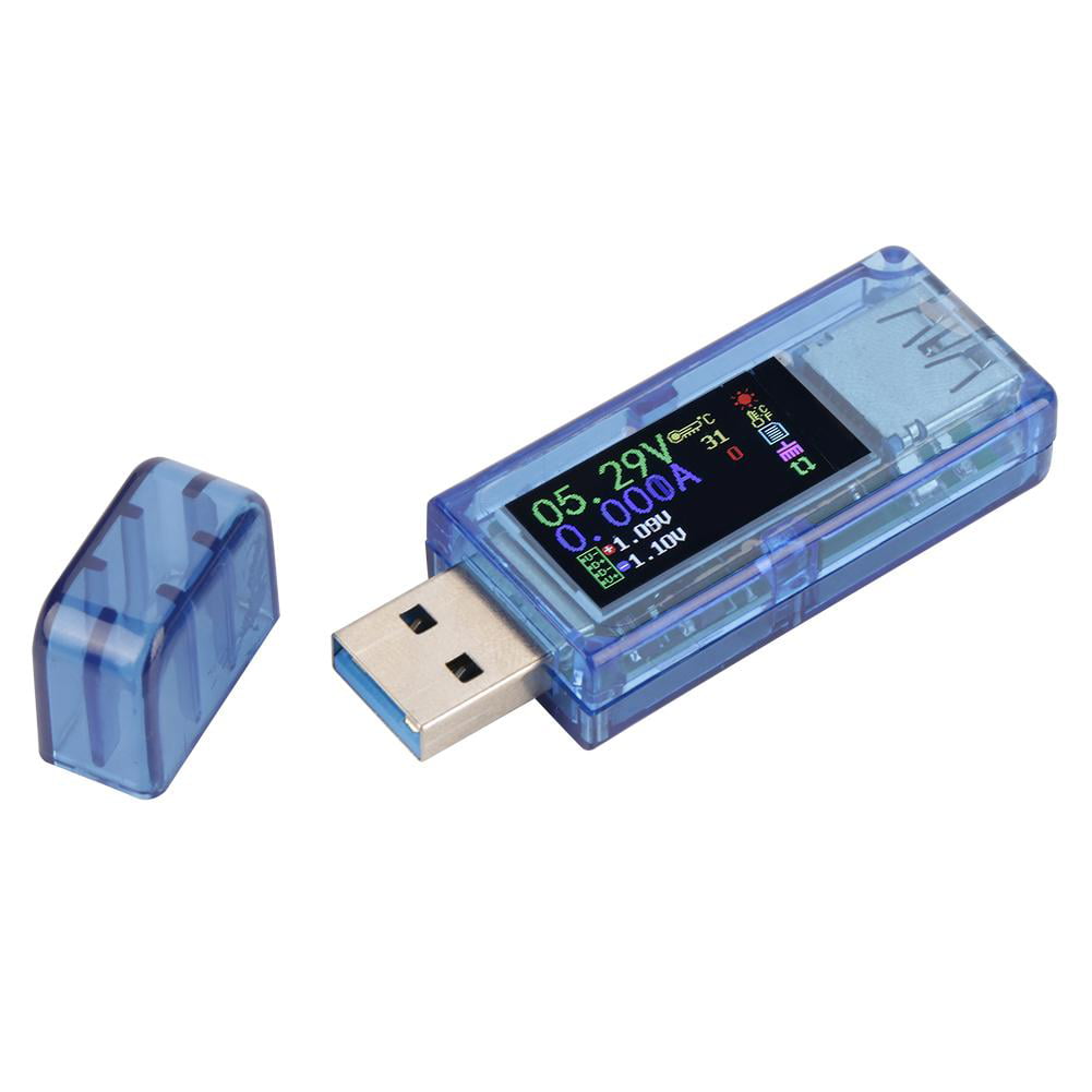 AT34 Tester LCD Multimeter Voltage Current Meter USB 3.0 Tester Ammeter 