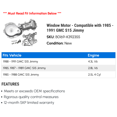 thumbnail image 2 of Window Motor - Compatible with 1985 - 1991 GMC S15 Jimmy 1986 1987 1988 1989 1990, 2 of 2