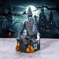 thumbnail image 6 of Halloween Village Accessories Set Halloween HOUSEs Village Miniatures Ornaments with Pumpkins Ghost Tombstones Tree Fence Streetlamp Figurines for Party Home Table Decor, 6 of 6