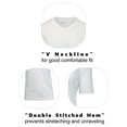 thumbnail image 3 of Men's Short Sleeve V-Neck Modern Fit Cotton Blend Classic Tee (S-3XL), 3 of 5