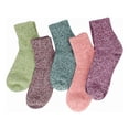 thumbnail image 1 of Calcetines Termicos Para Mujer Hombre Largos Tejidos 5 Pares Adecuado para mujeres, 1 of 5