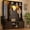 Brown+Mirror, variant on ChVans 79" Hall Tree with Mirror, LED Farmhouse Hall Tree with Bench and Shoe Storage, Hallway Tree with Sliding Barn Door, 12 Hooks, Umbrella Holder, Coat Rack for Entrance Entryway Mudroom, Brown