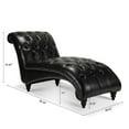 thumbnail image 2 of Miniyam 65.35" Tufted Armless Chaise Lounge, Black, 2 of 8