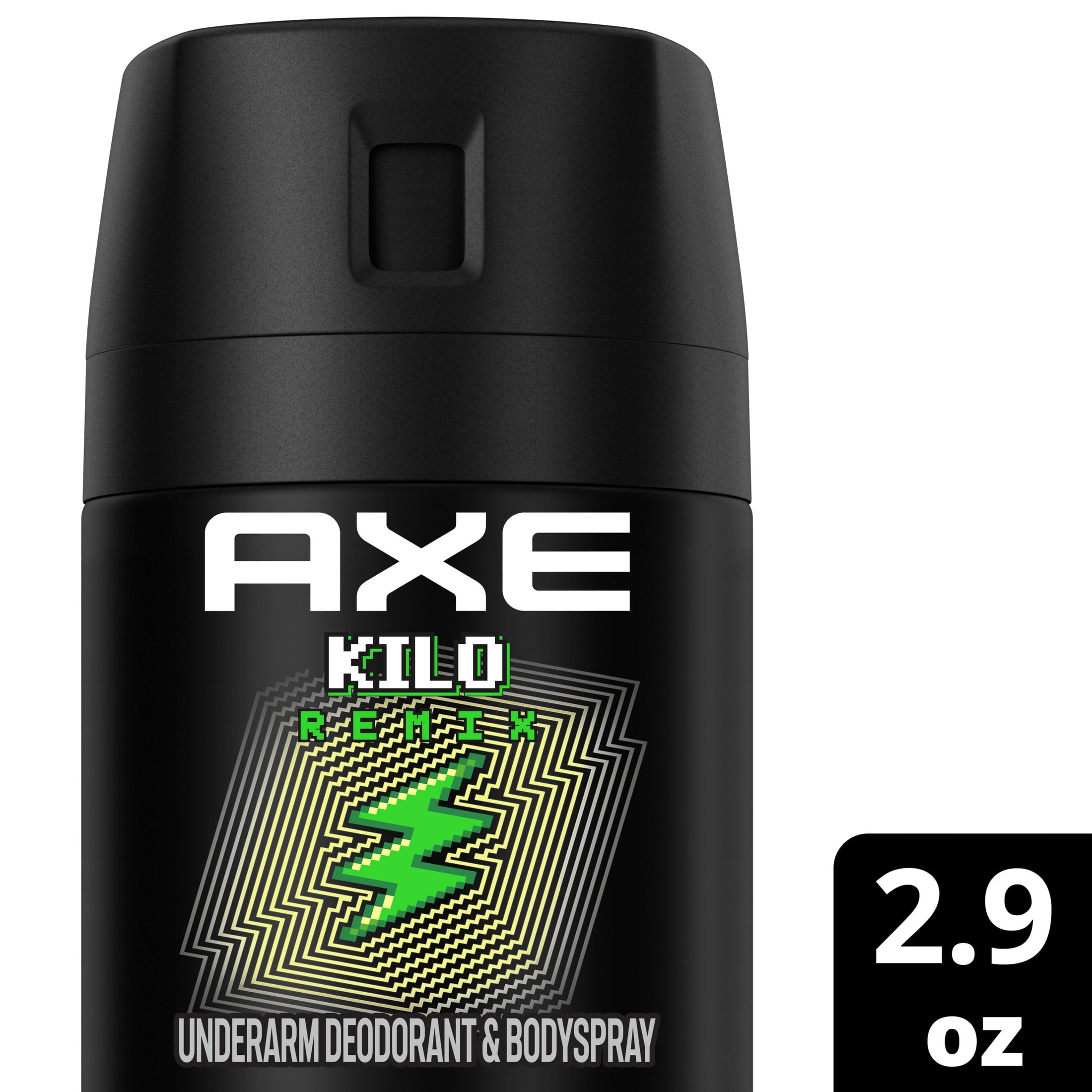AXE Y2K Reboot Underarm Deodorant Body Spray Kilo Remix For Men & 48H Freshness, Kilo Remix, With Aluminum Free Formula, 2.9 oz