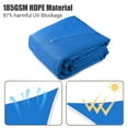 thumbnail image 3 of Yescom 16Ft 97% UV Block Triangle Sun Shade Sail Outdoor Patio Pool Garden Yard Lawn Carport Awning Canopy Blue, 3 of 10
