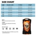 thumbnail image 6 of Uemuo Satanic Skull Pattern Men's Sleeveless T-Shirt,Muscle Athletic Tank Top, Moisture-wicking Quick-dry Breathable Classic Tee Top for Gym Run Outdoor Sports-Large, 6 of 8
