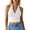 White, variant on Women's Short Strapless Halter Neck Top with Heart-Shaped Cutout at the Front and Open Back Going Out Crop Vest Tops