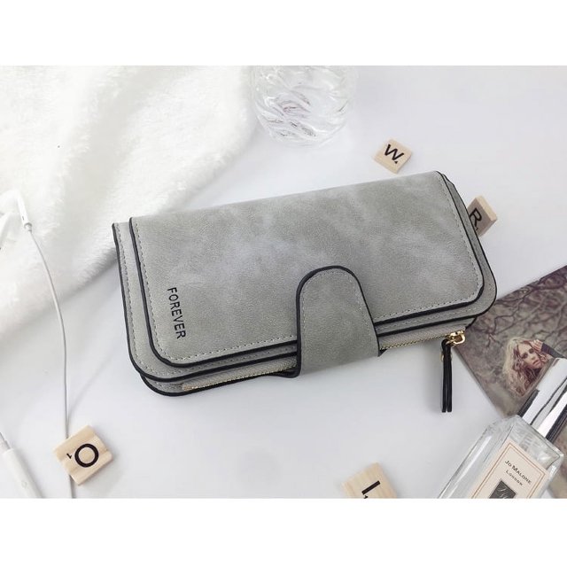 Cartera de mujer larga de gran capacidad, multifunción, tipo billetera