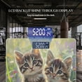 thumbnail image 3 of Bathroom Scale, Highly Accurate Digital Body Scale,Precisely Measures Weight up to 400 lbs-Adorable Kittens Sitting In The Grass Surrounded By Colorful Wildflowers, 3 of 4