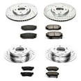 thumbnail image 3 of PowerStop Front and Rear Z23 Evolution Sport Carbon-Fiber Ceramic Brake Pad and Drilled & Slotted Rotor Kit Fits: HYUNDAI Select Models K4443, 3 of 10