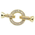 thumbnail image 1 of ziyahi Rhinestone Button Wedding Jewelry DIY Finding Handicraft Accessories for Gold, 1 of 6