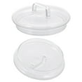 thumbnail image 3 of 2pcs Kitchen Glass Storage Jar Covers Replacement Glass Lids (Transparent), 3 of 8