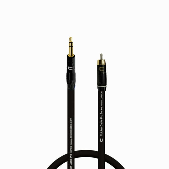 Coluber Cable Balanced 3.5 TRS Male TS to RCA Male Pro Audio Music Connector