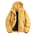 thumbnail image 5 of LWITHSZG Mens Windbreaker Jackets Lightweight Waterproof Hooded Rain Jacket with Zipper Pockets Fall Winter Full Zip up Casual Outerwear M, 5 of 9