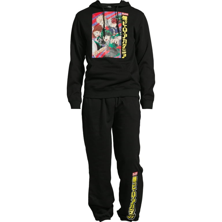 My Hero Academia Men s Big Men s Hoodie and Sweatpants Outfit Set 2 Piece Sizes S XL