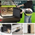 thumbnail image 4 of EDTara Heavy Duty Folding Dog Ramp, 63" Non-Slip Quad-Fold Portable Pet Ramp for Cars, SUVs, Trucks, Large Dogs & Seniors, 4 of 7