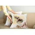 thumbnail image 2 of Ambesonne Coffee Throw Pillow Cover 2 Pack, Paint Blots Stains Beans, 20", Multicolor, 2 of 5