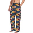 thumbnail image 2 of Disketp Burning Rugby Balls Men's Pajama Pants - Ultra Soft Fleece Sleep and Lounge Pants (Size: S-XXL), 2 of 6