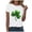 White, variant on larppty Clover St Patricks Day Shamrock St Pattys Day Irish Shirt for Women (Sky Blue, XXL)