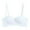 Light Blue2, variant on Bras for Women Traceless Comfortable No Steel Ring Removable shoulder strap Convertible Bras Solid Color Breathable Gathering Push up Strapless Bras