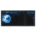 thumbnail image 4 of CHAQLIN Polyester Fabric Children's Trifold Wallet with Blue Flame Soccer Decoration , Lightweight Youth Purse for Outdoor Sports, 4 of 7