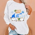 thumbnail image 2 of Sweat-shirt de Noël Femmes Imprimé Pull de Mode Mi Longueur Veste Col Rond Chaud Pull Vacances Noël Outwear Manches Longues Fermeture Cardigan, 2 of 5