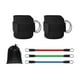 thumbnail image 2 of Bandas de resistencia para tobillos con puños, equipo de entrenamiento para gimnasio en casa, bandas de ejercicio, juego de con pesas para tobillos Negro, 2 of 8