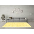 thumbnail image 3 of Ahgly Company Indoor Rectangle Solid Yellow Modern Area Rugs, 4' x 6', 3 of 4