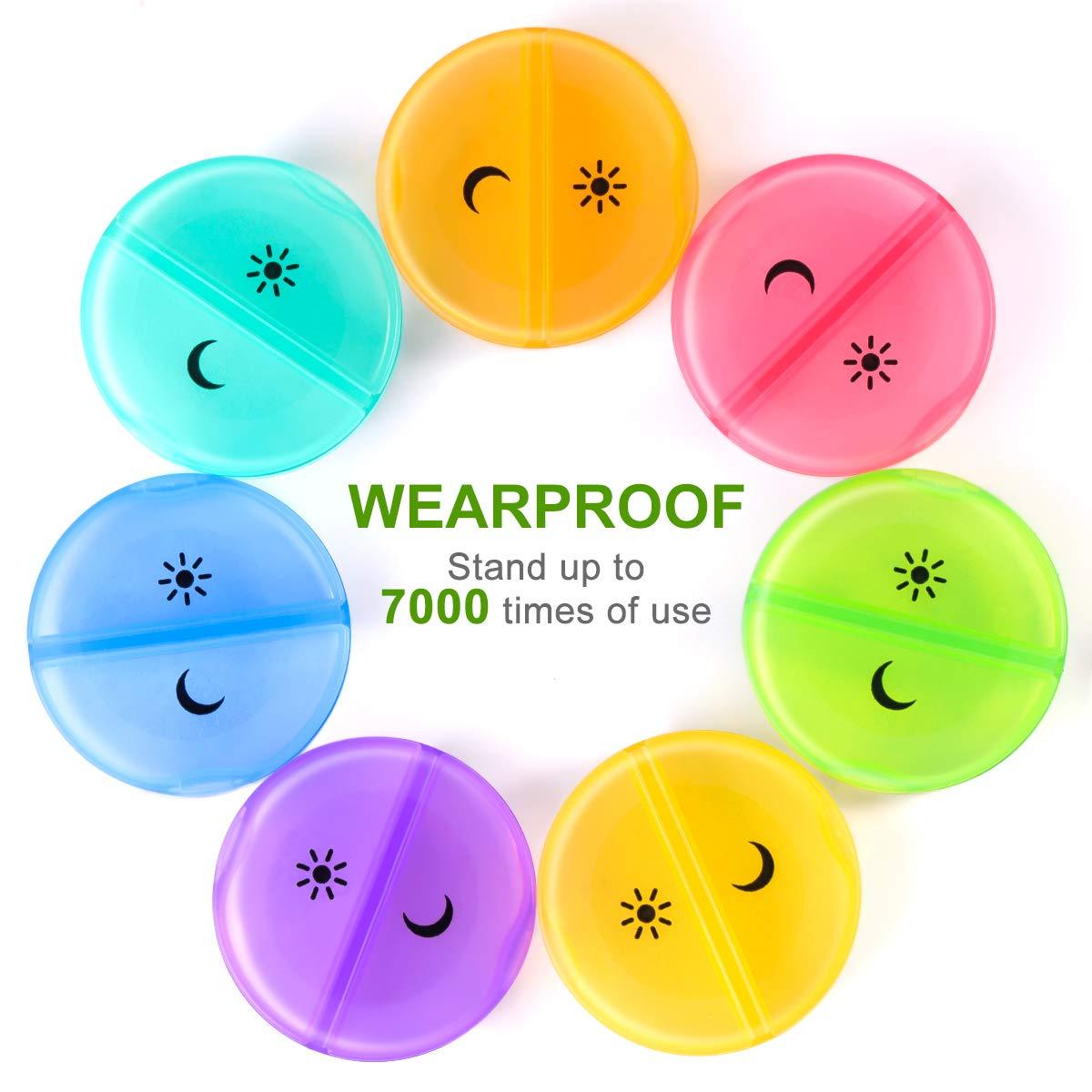 Sukuos Weekly AM/PM Pill Organizer photo 3