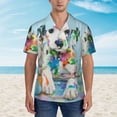 thumbnail image 4 of Lsque A Funny Little Dalmatian Puppy pattern Hawaiian Shirt for Men, Unisex Summer Beach Casual Short Sleeve Button Down Shirts-X-Large, 4 of 9