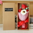 thumbnail image 3 of Ramo de rosas de simulación romántico con forma de libro rojo pequeño, regalo para novia, regalo de San Valentín, 3 of 6