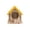 01-YellowE, variant on Sahpxhe Bird Feeder Outdoor Hanging, Wooden Mini Bird House Frame with Nests Outdoor Forest Decoration for Garden Patio Lawn Beige