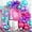 Pink-purple-blue, variant on Video Game Balloon Arch Garland Kit, Blue Purple Green Black Party Balloons with 2 pcs Game Handle Foil Balloons for Video Game Theme Birthday Party Boys Game Night Decor